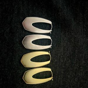 2 pairs: gold and silver Kendra Scott Adeline Hoop Earrings.  $38 for BOTH
